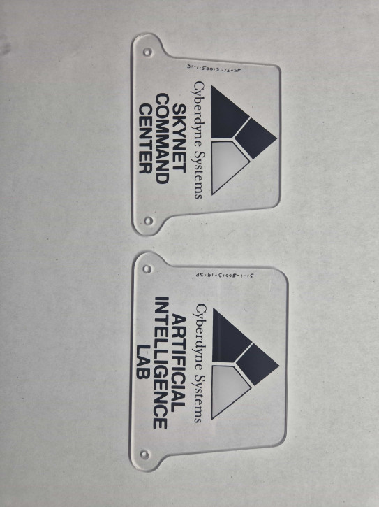 31-1-50013 Terminator 2 Rampen Schild Plastiks