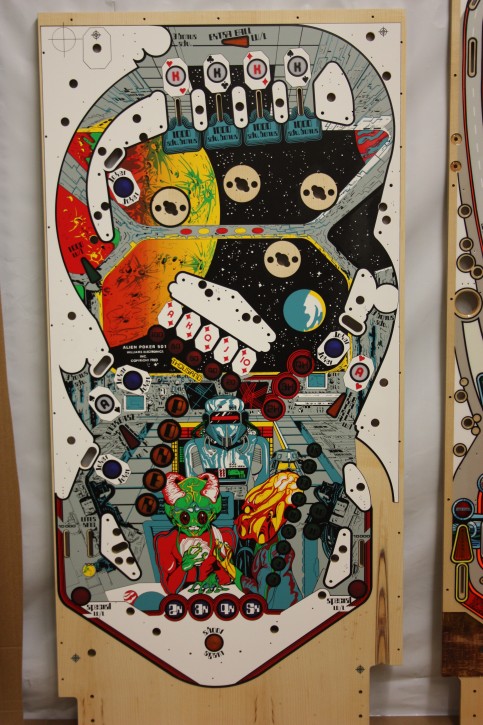 501 Alien Poker repro Playfield